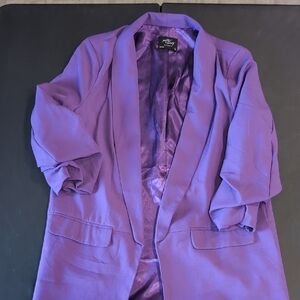 Women's Elegant Purple Blazer
